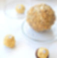Ferrero rocher dome entremet