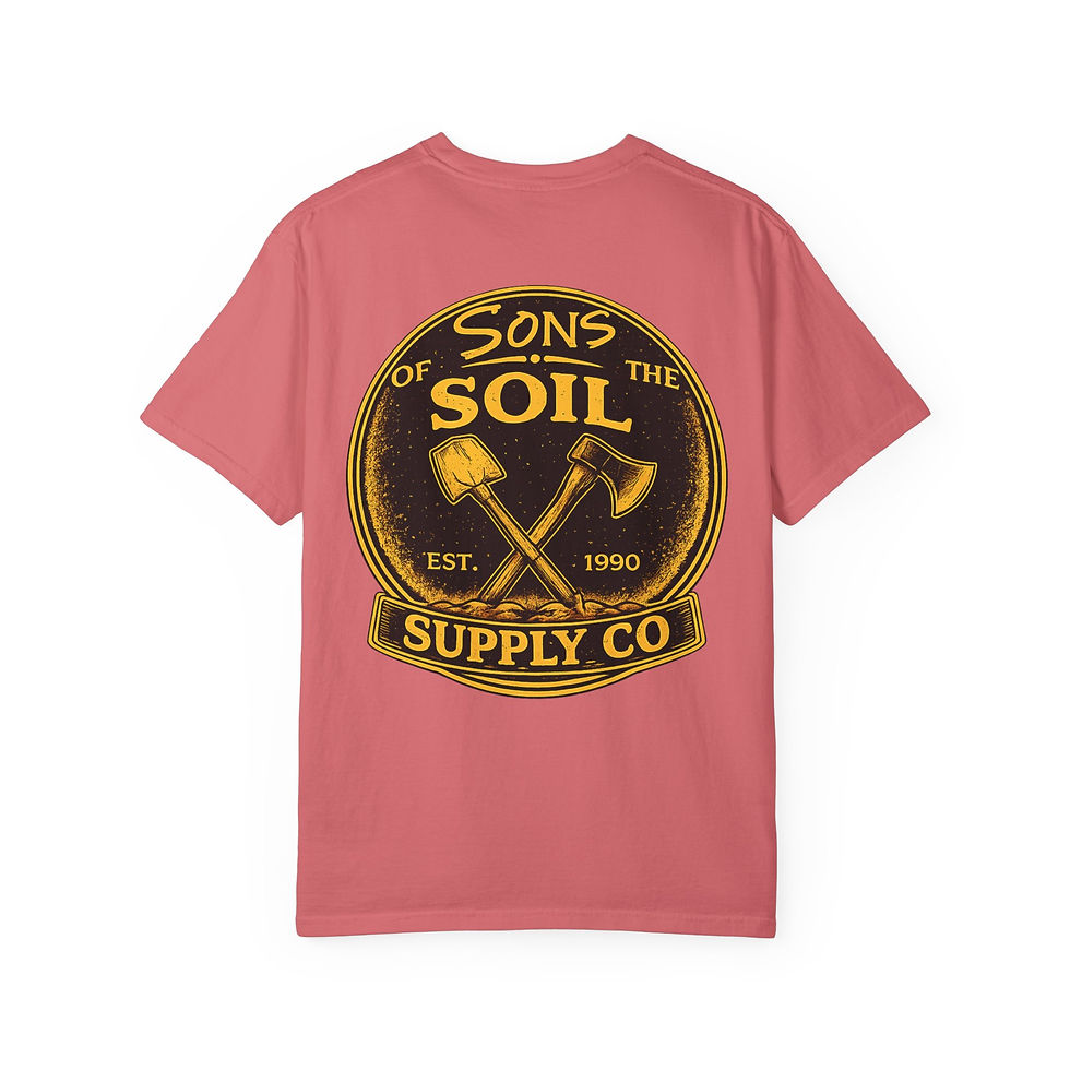 Thumbnail: Sons of the Soil supply co T-Shirt | Vintage Shovel & Axe Logo