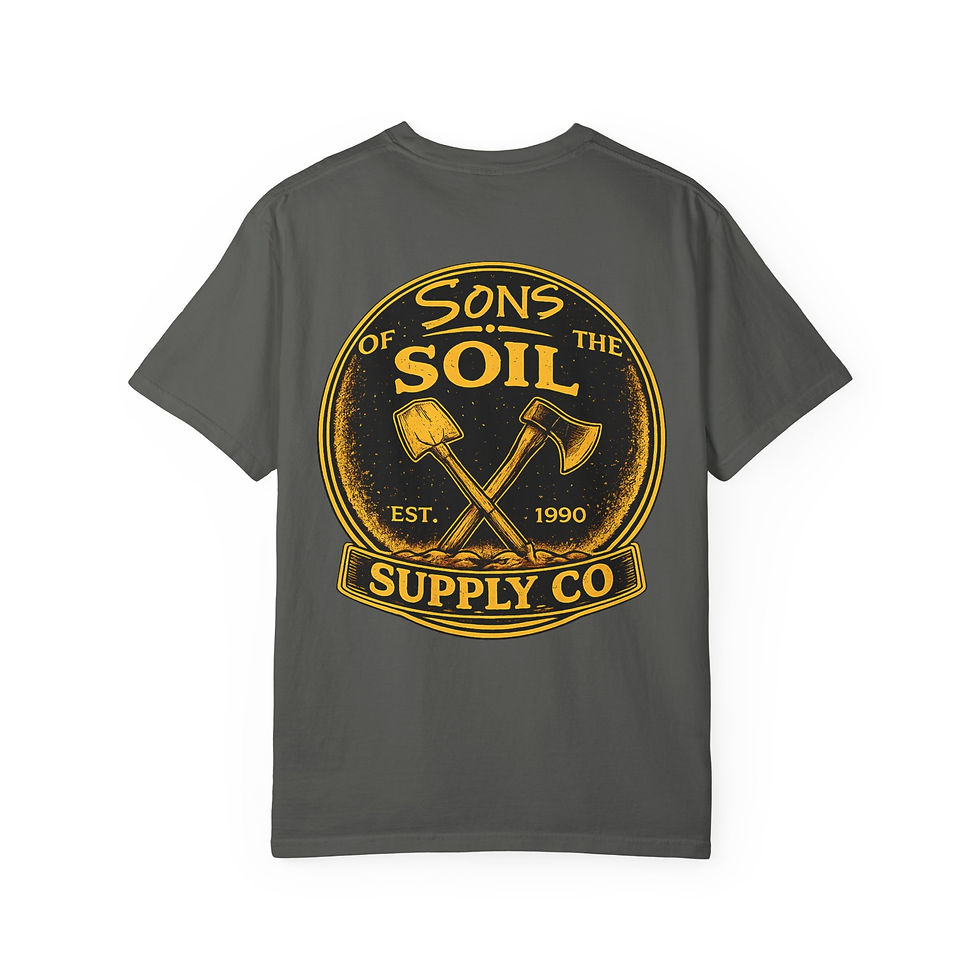 Thumbnail: Sons of the Soil supply co T-Shirt | Vintage Shovel & Axe Logo