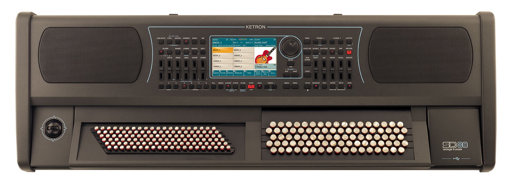 Ketron Orgão De Botões Sd80