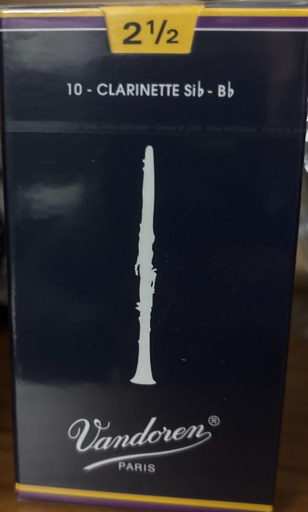 Palhetas clarinete vandoren 2.5