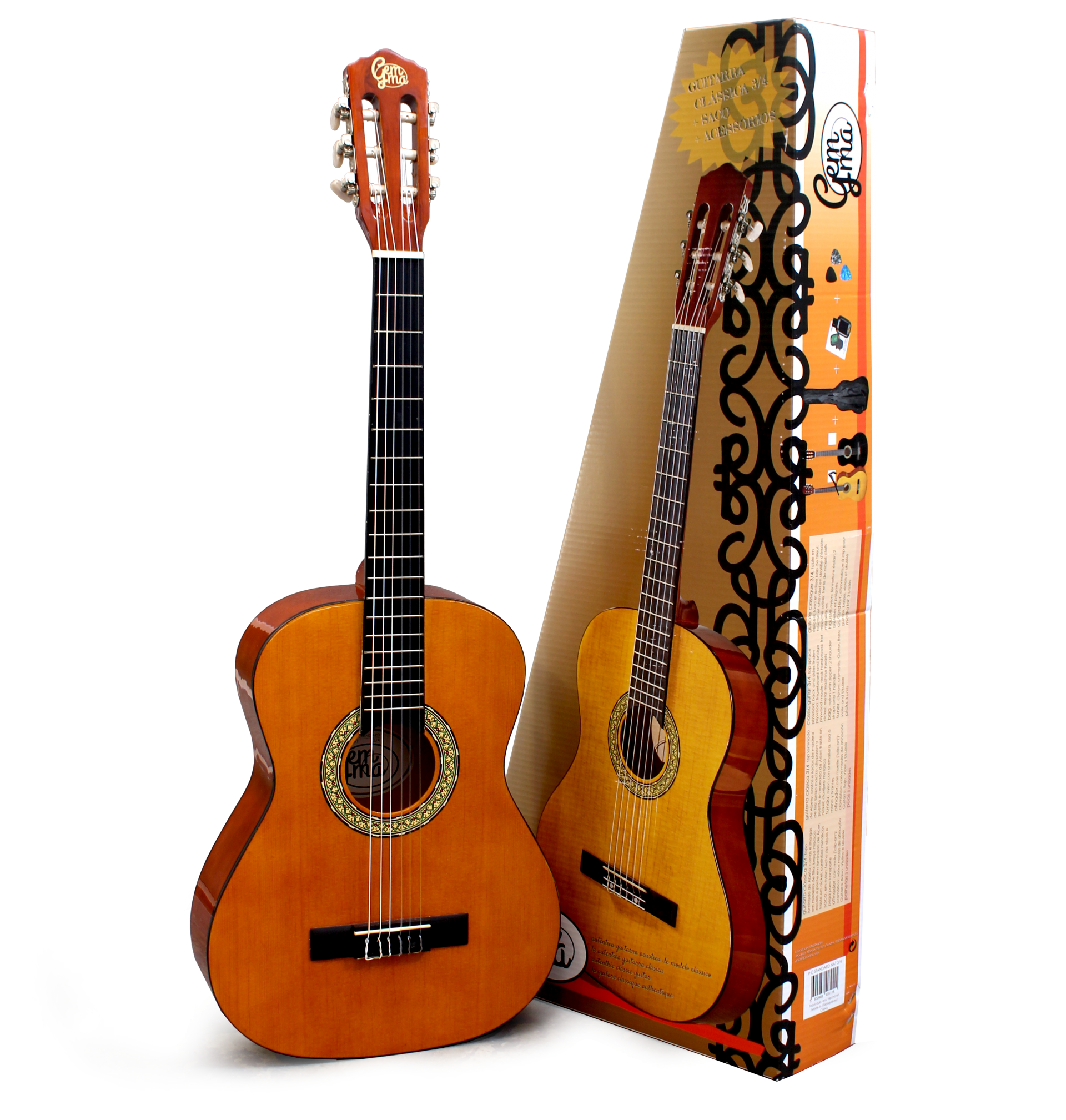 Pack Guitarra Classica Gemma P C Standard Nat 4/4
