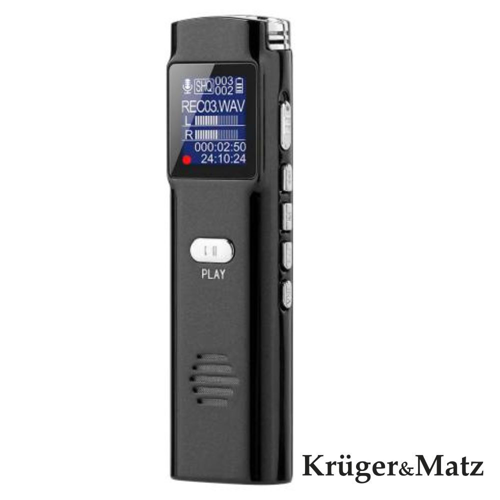 Gravador De Voz Visor Oled 8Gb Kruger Matz KM0286