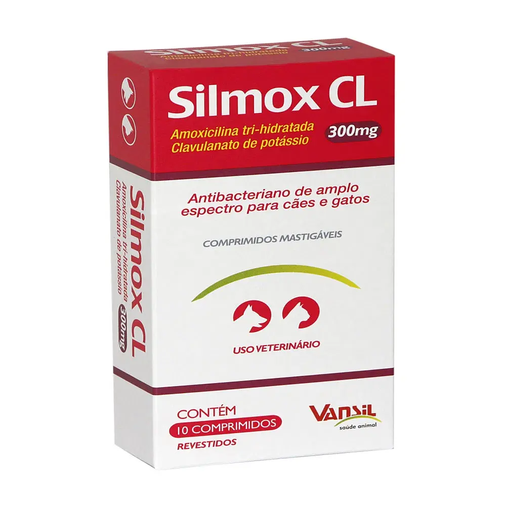 Silmox CL 300mg Antibiótico Vansil 10 comprimidos