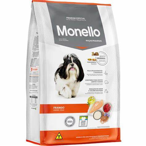 Ração Monello Raças Pequenas Frango Premium Especial 7Kg