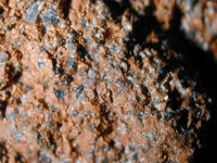 Exemple de sable volcanique présent dans les amphores de la côte tyrrhénienne