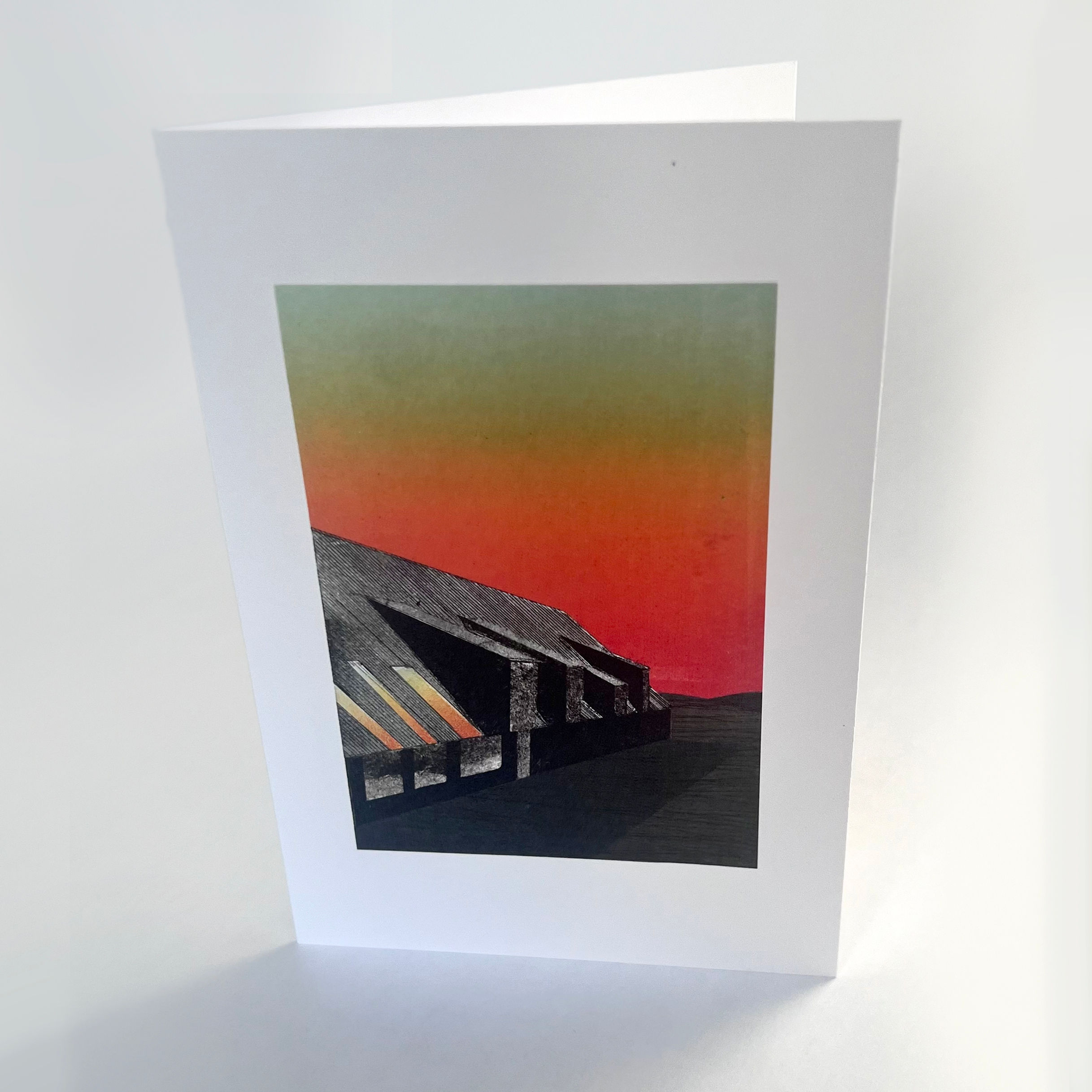 Pewsey Hill Sunset Card
