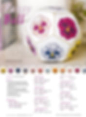 Cherry Parker's cross stitch pansy ball