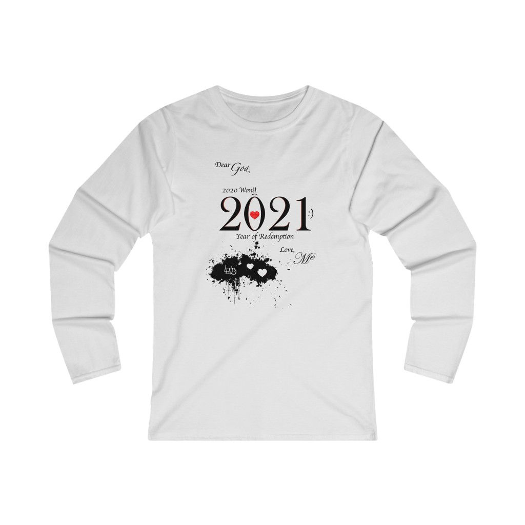 Lewdo: 2021 Year Of Redemption (Women's Fitted Long Sleeve Tee)