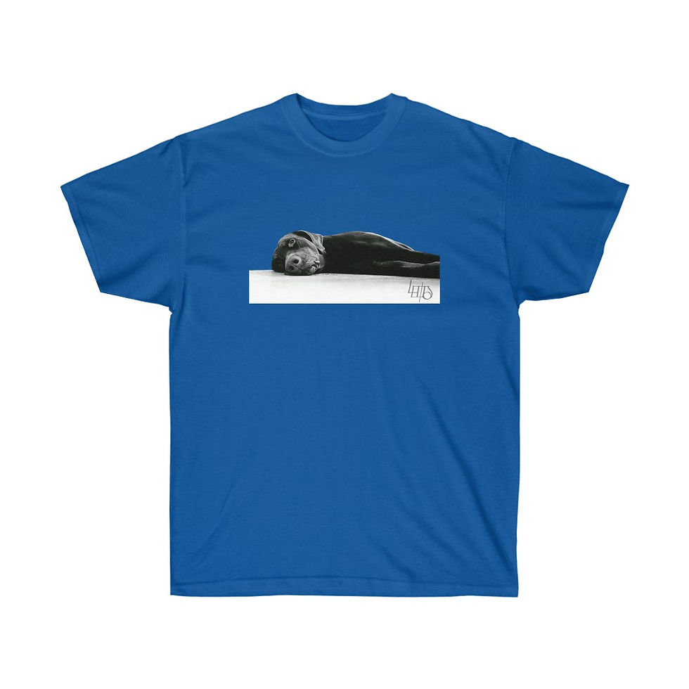 Thumbnail: Lewdo: Lying Dog (Men's Unisex Ultra Cotton Tee)