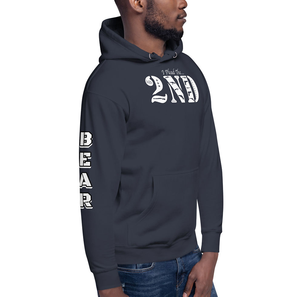 Thumbnail: Lewdo: I Plead the 2ND Unisex Hoodie (White) (Men)