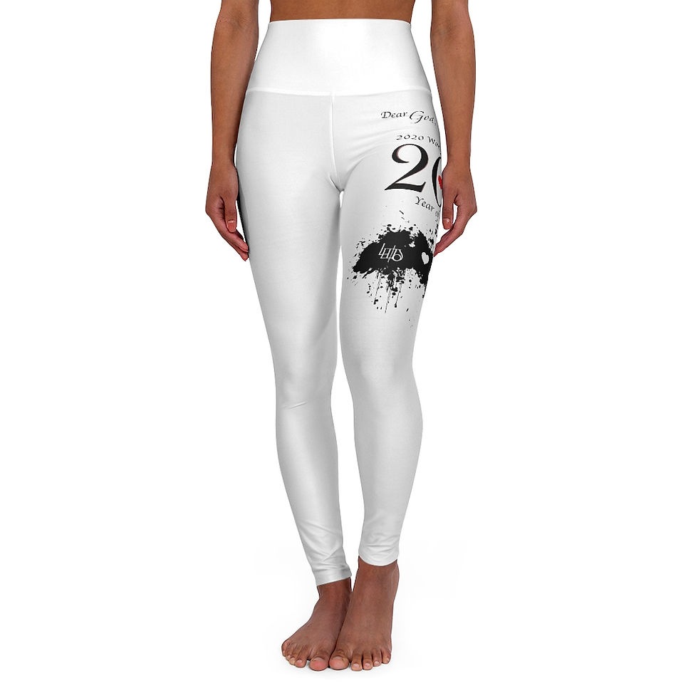 Thumbnail: Lewdo: 2021 Year Of Redemption (White) (Women's High Waisted Yoga Leggings)
