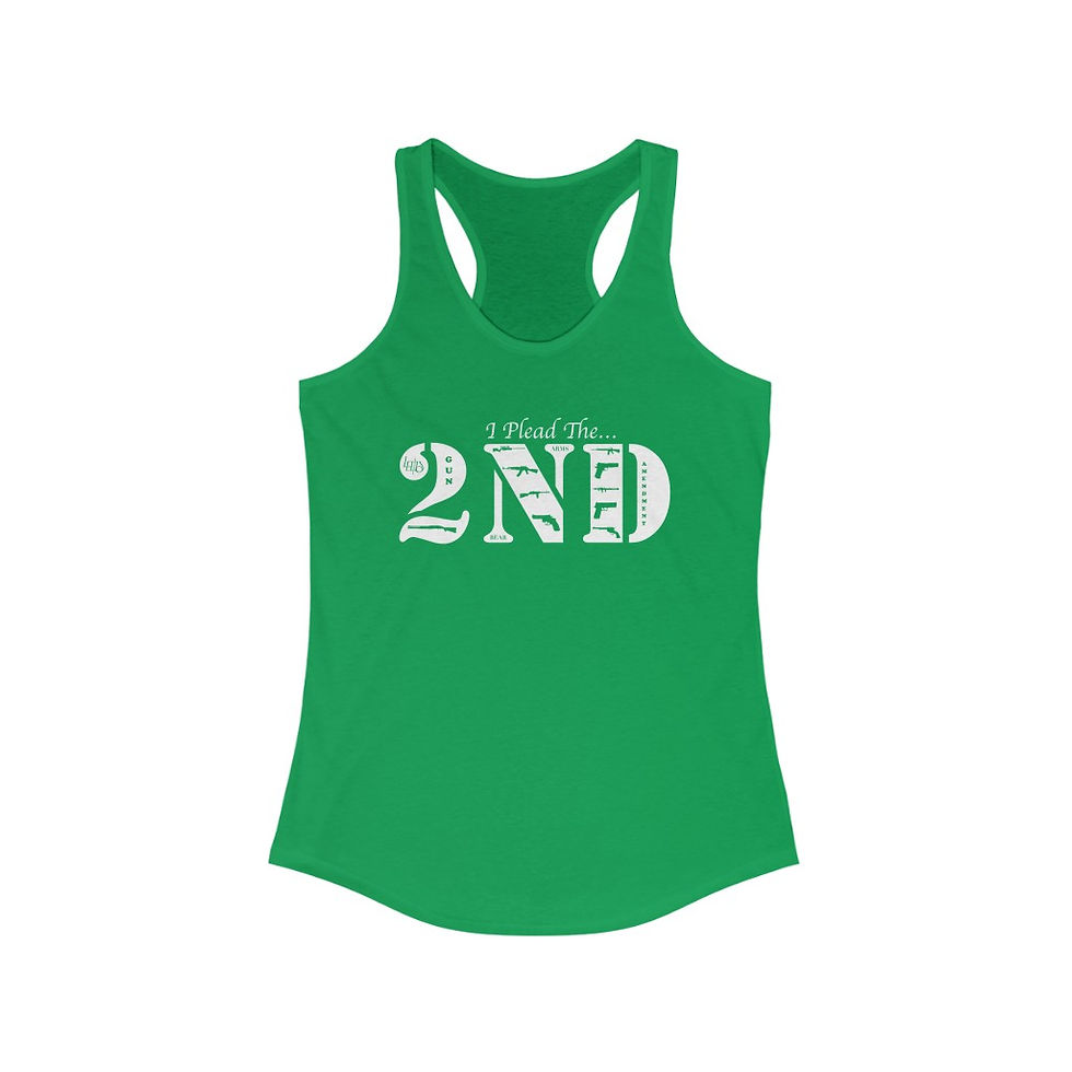 Thumbnail: Lewdo: Plead The 2nd (White) (Women's Ideal Racerback Tank)