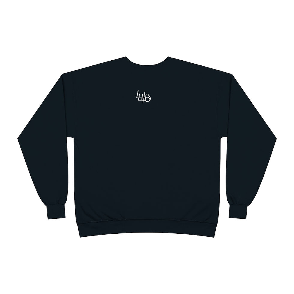 Thumbnail: Lewdo: I Bleed African (R & W) (Female Unisex EcoSmart® Crewneck Sweatshirt)