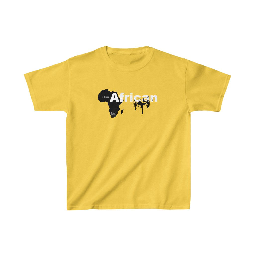 Lewdo: I Bleed African (B&W) (Kids Heavy Cotton™ Tee)