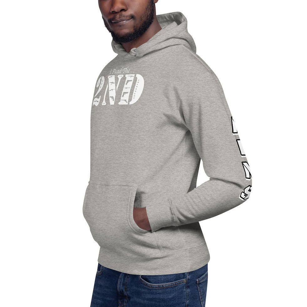 Thumbnail: Lewdo: I Plead the 2ND Unisex Hoodie (White) (Men)