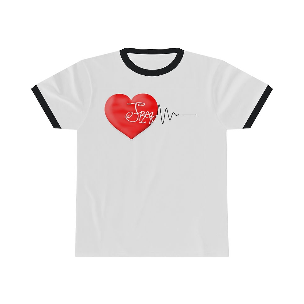 Thumbnail: Lewdo: Love Freq (Women's Unisex Ringer Tee)