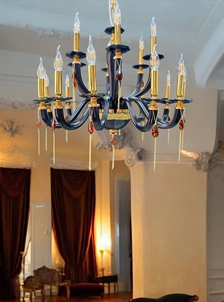 Miniatura: Lampadario Cristallo Moonlight 18Lights