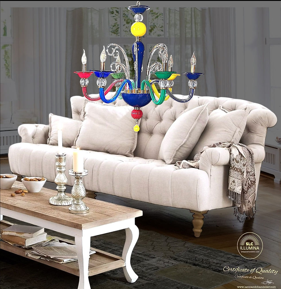 Miniatura: Lampadario Kolors 6 Luci