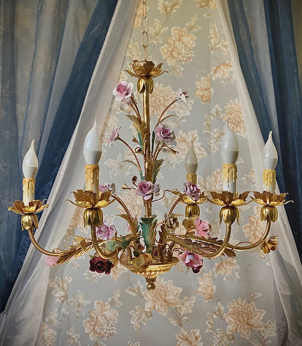 Miniatura: Lampadario Les Roses 6Luci