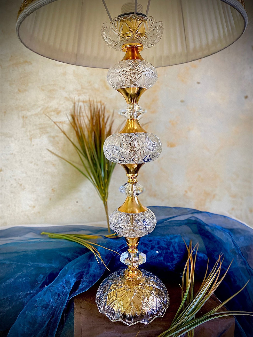 Miniatura: Lampada da Tavolo cistallo, Modello  Ricci Gold