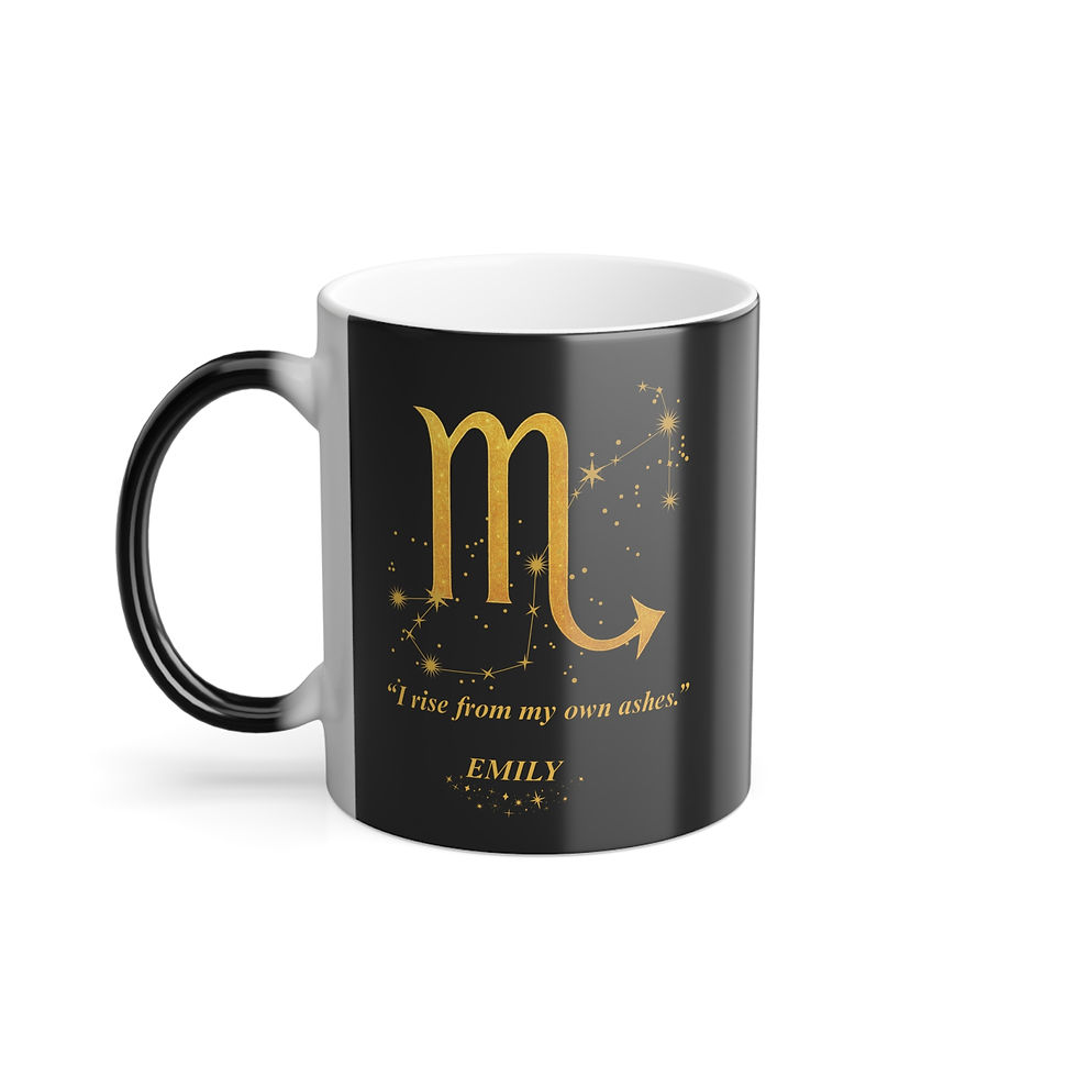 Miniatura: Magic Scorpio Mug personalized, I Rise from My Own Ashes,  Galaxy Heat