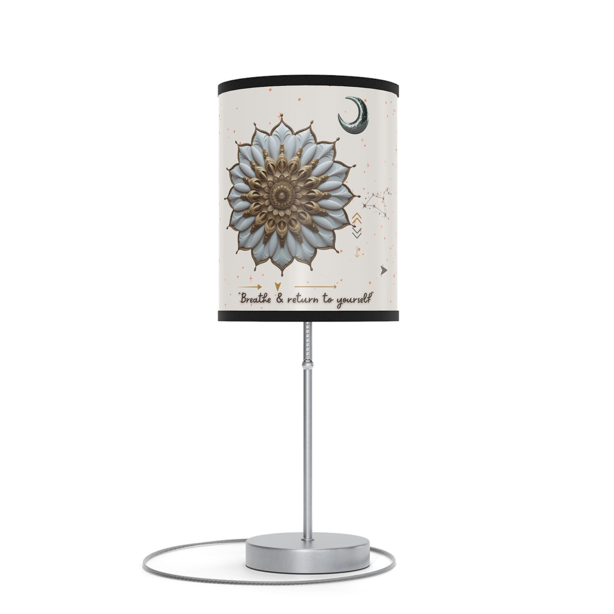 Create Calm Corners Boho Tripod Lamp with Ethnic Print Stylish Serenity