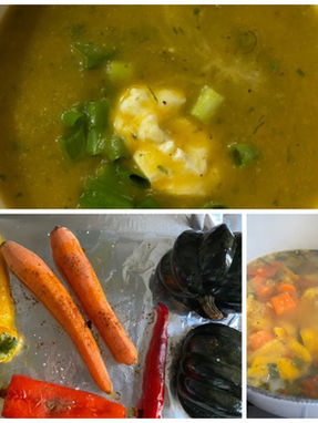 Yellow and Red Soup For The Winter Blues