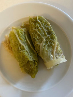 Savoy Cabbage Stuffed With Freekeh