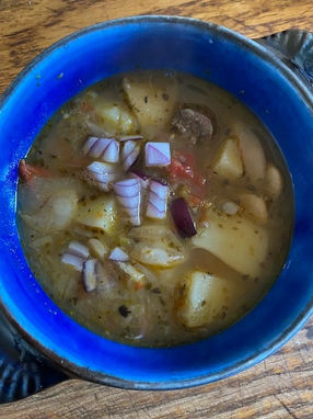 Lima Bean, Tomato And Potato Soup