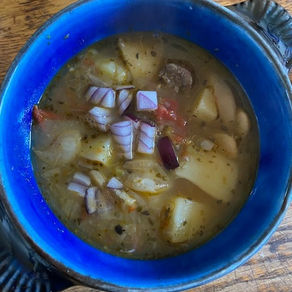 Lima Bean, Tomato And Potato Soup