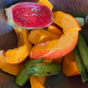 Grilled Zabar and Squash