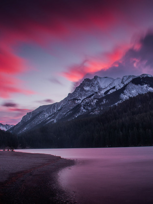 morning-two-jack-lake-mountain-banff-and