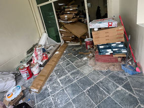 Junk & renovation debris In a Landed Unit removed & disposed By Junk Value SG