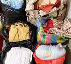 Bags Of Used Clothes Recycled By Junk Value Recycling In Singapore