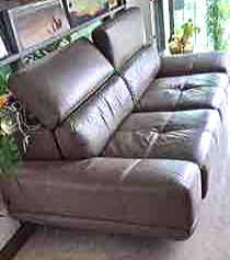 Leather Recliner Sofa Disposed From A Singapore Home - Junk Value Recycling