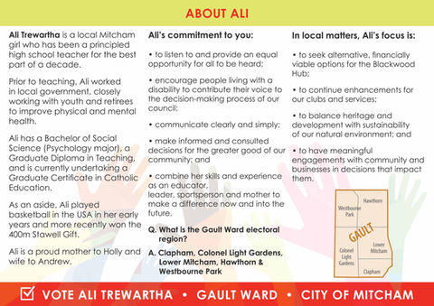 Ali Trewartha, SA - political candidate - inner