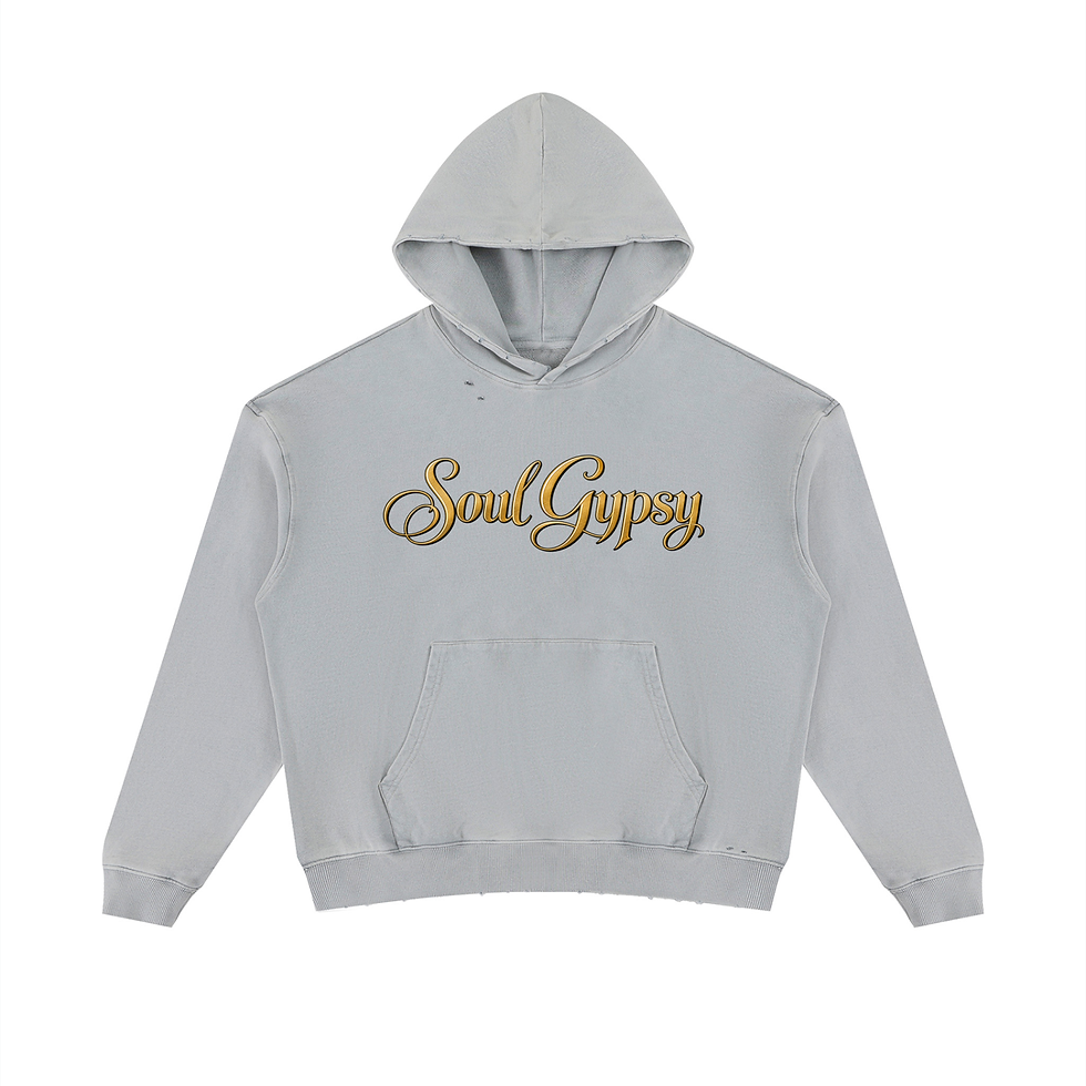 Thumbnail: Soul Gypsy City Muse Mineral-Wash Distressed Hoodie