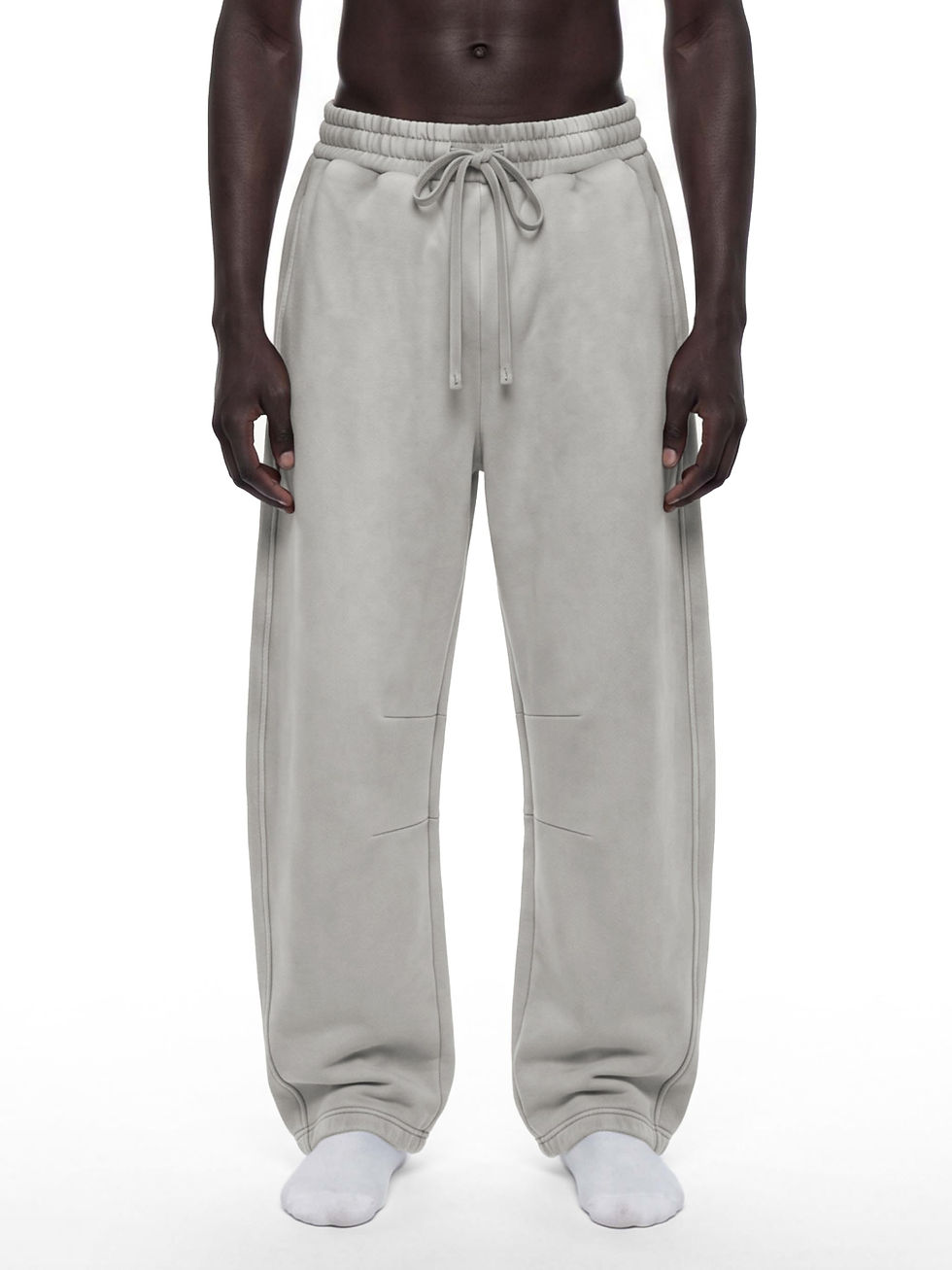 Thumbnail: Unisex Vintage Wash Barrel Leg Fleece Sweatpants