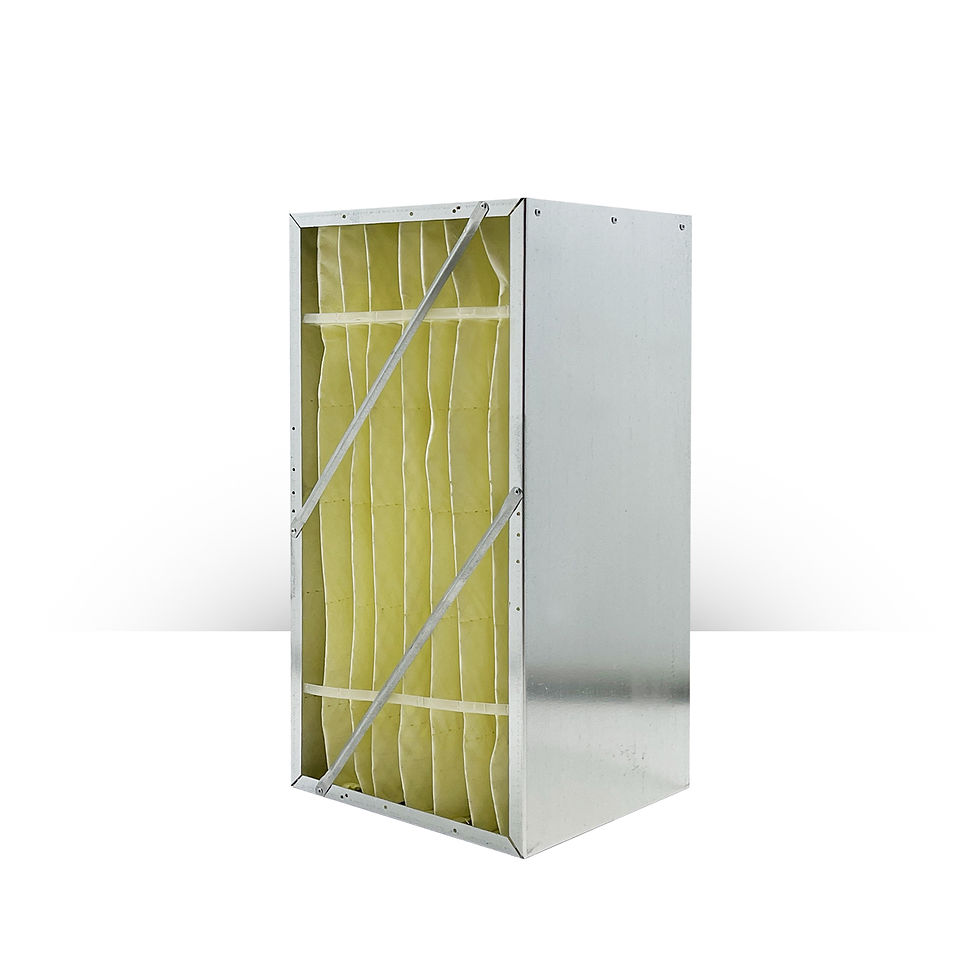 Airex Filter AirPak box filter for high-efficiency commercial and industrial HVAC air filtration wit