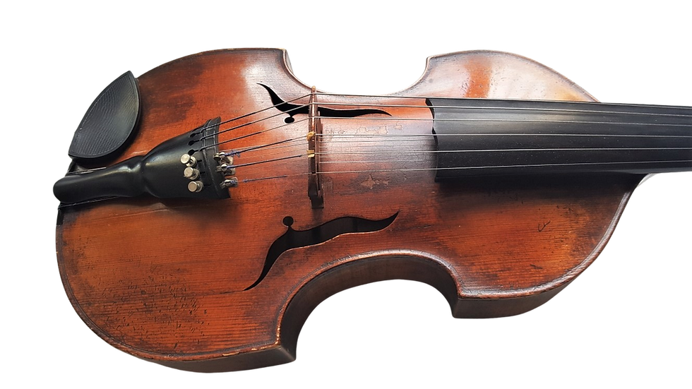 Miniature : Viole d'amour de 1908 par Curtil luthier à Paris / Viola d'amore by Curtil Paris