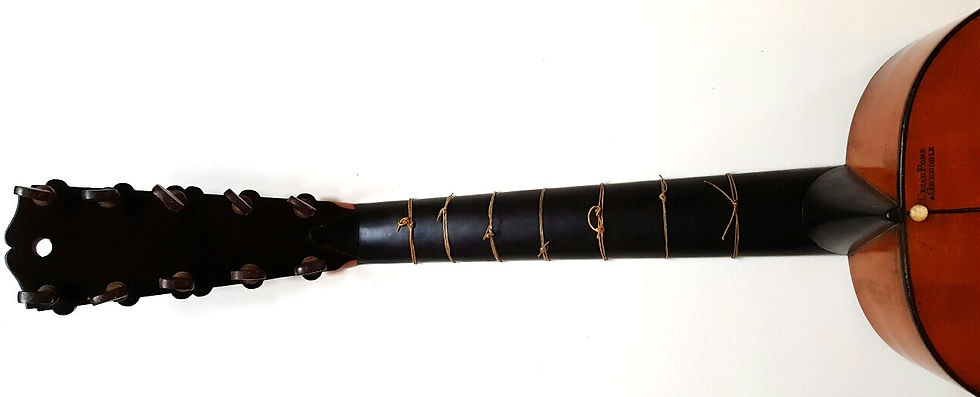 Miniature : Guitare baroque de 1784 César Pons dit Pons Père, Luthier à Grenoble 1748-1831.