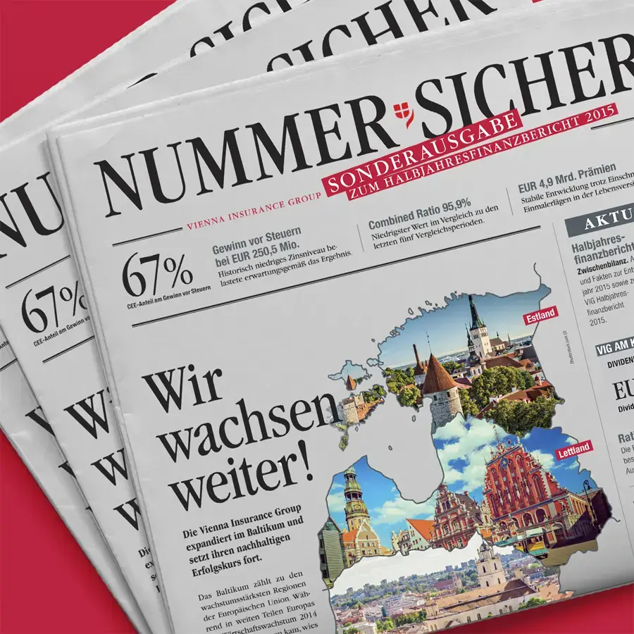 Vienna Insurance Group Geschäftsberichte Grafikdesign
