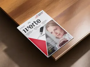 Cover eines hochwertigen Kundenmagazins