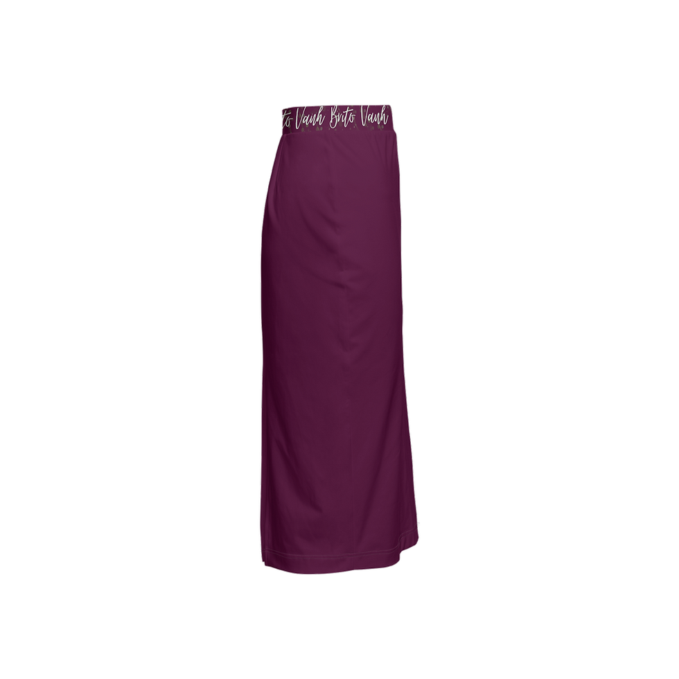 Miniatura: Women's Back Split Pencil Skirt-Heavy Knit