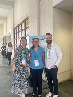 Xuedi Li, Katherine Tom and Joseph Jamnik (left to right) at PAS 2025