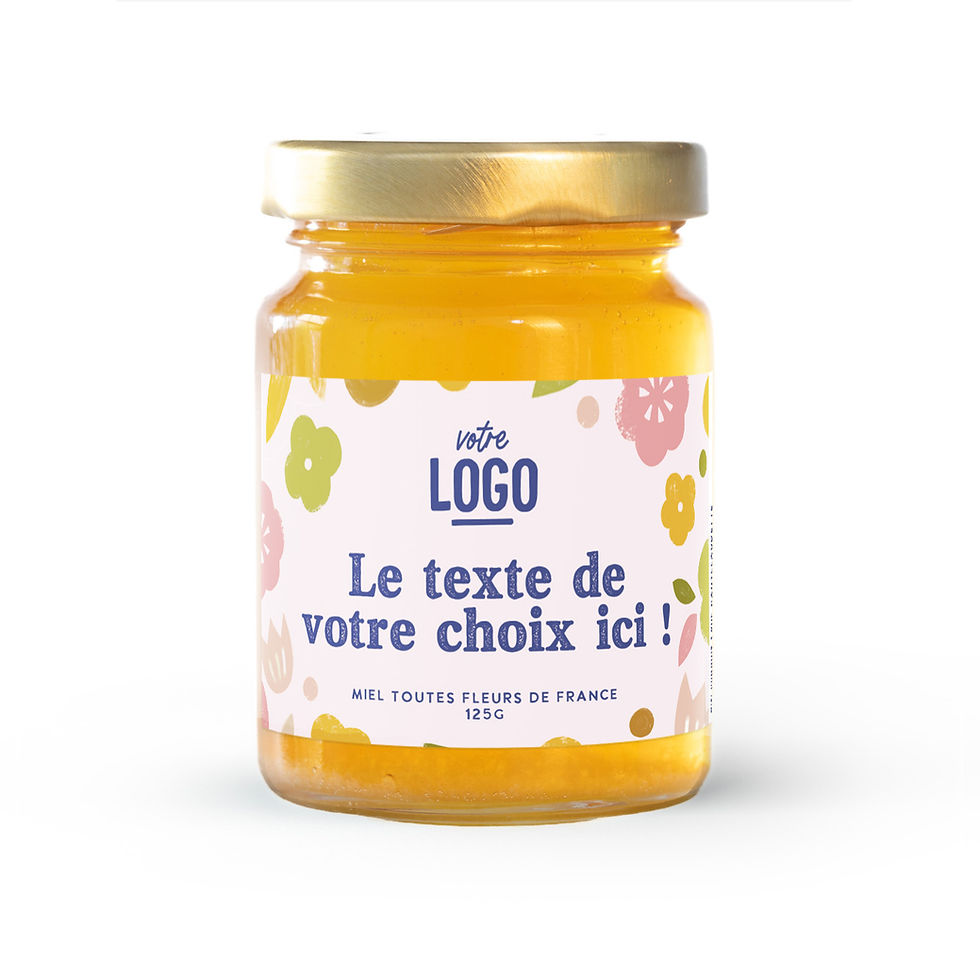 Miniature : Pot de miel personnalisable : Le Mini 125g