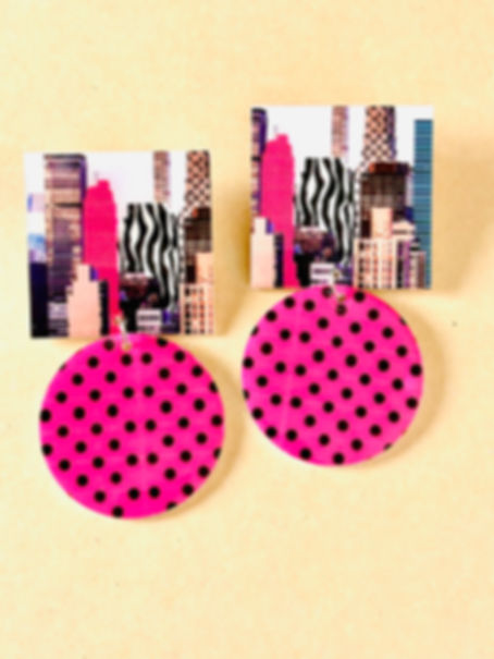 Ako Acrylic Stud Earrings