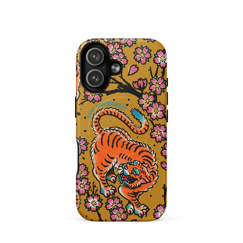 Thumbnail: Tiger Blossom MagSafe® tough case for iPhone®
