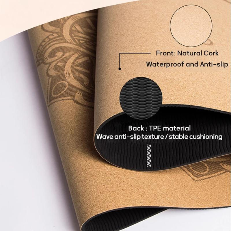 Thumbnail: 183x61cm Natural Yoga Mat Cork 4mm